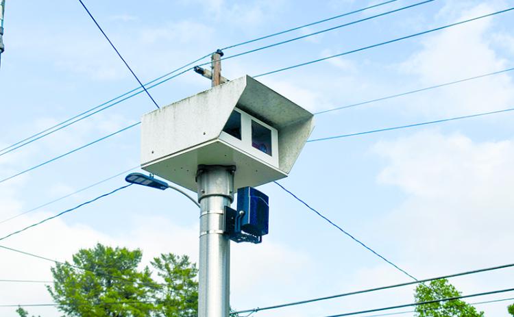 Baldwin’s cameras keep an eye on the school zone on Willingham Avenue. JULIANNE AKERS/Staff