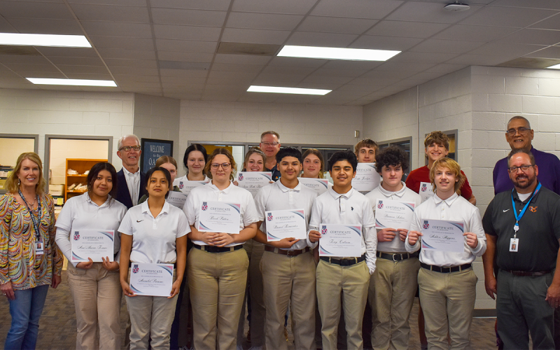 Students in the Teach One to Lead One program at the Habersham Success Academy celebrated their graduation with an ice cream party after they received their certificates from the organization. EMMA MARTI/Staff