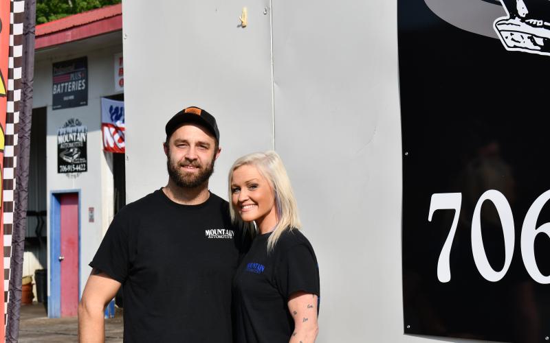 Tanner and Mish Pirkle are the proud  owners of Mountain Automotive, and opened their doors to Habersham and other communities in April. JOHN DILLS/Staff