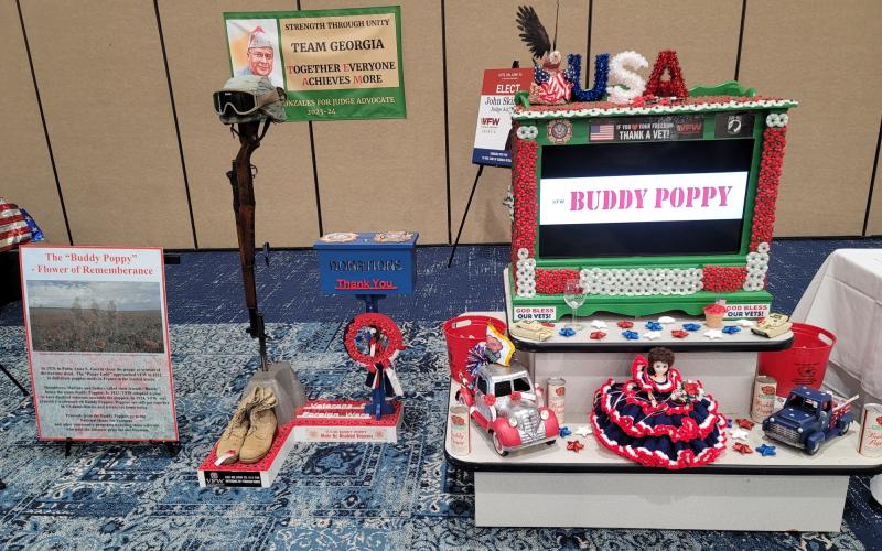 In addition to their many other honors, Grant-Reeves VFW Post 7720 won a state award for its Buddy Poppy display. BILL MILES/Submitted