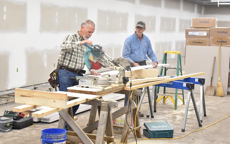 Tim Canup, lead contractor on the renovation of the new elections office building, has used all Habersham County subcontractors for supplies and labor on the project. MATTHEW OSBORNE/Staff