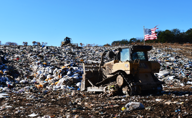 The workers at the Habersham County Landfill have their work cut out for them, as the cells are filling up fast. JOHN DILLS/Staff