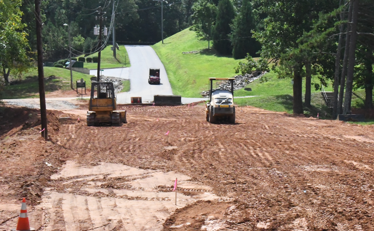 The drainage and paving project on Georgia Street in Demorest began over the summer. MATTHEW OSBORNE/Staff