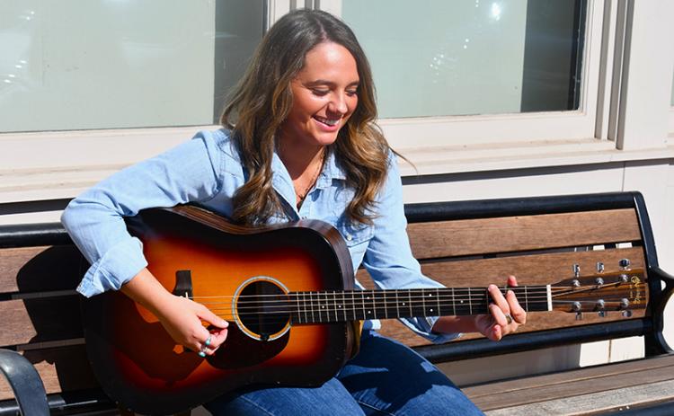 Ansley McAllister’s first song is just the beginning of what could be a special musical journey for the Clarkesville native. JULIANNE AKERS/Staff