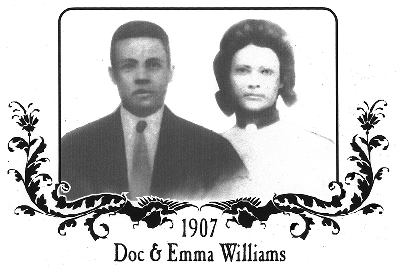 Miss Emma and Mr. Robert Williams, known variously as “Mr. Doc, Doc, and Papa Doc,” lived in Cornelia until his death at age 101. He and Miss Emma raised one of the largest families in the community, and thus, numerous grandchildren and great-grandchildren. Many of them still live in the area including Marion Smith, their grandson, and a founding RAAM Board member. According to Marion, his (maternal) grandparents re-located here from Washington, GA because Mr. Doc worked on the railroads.