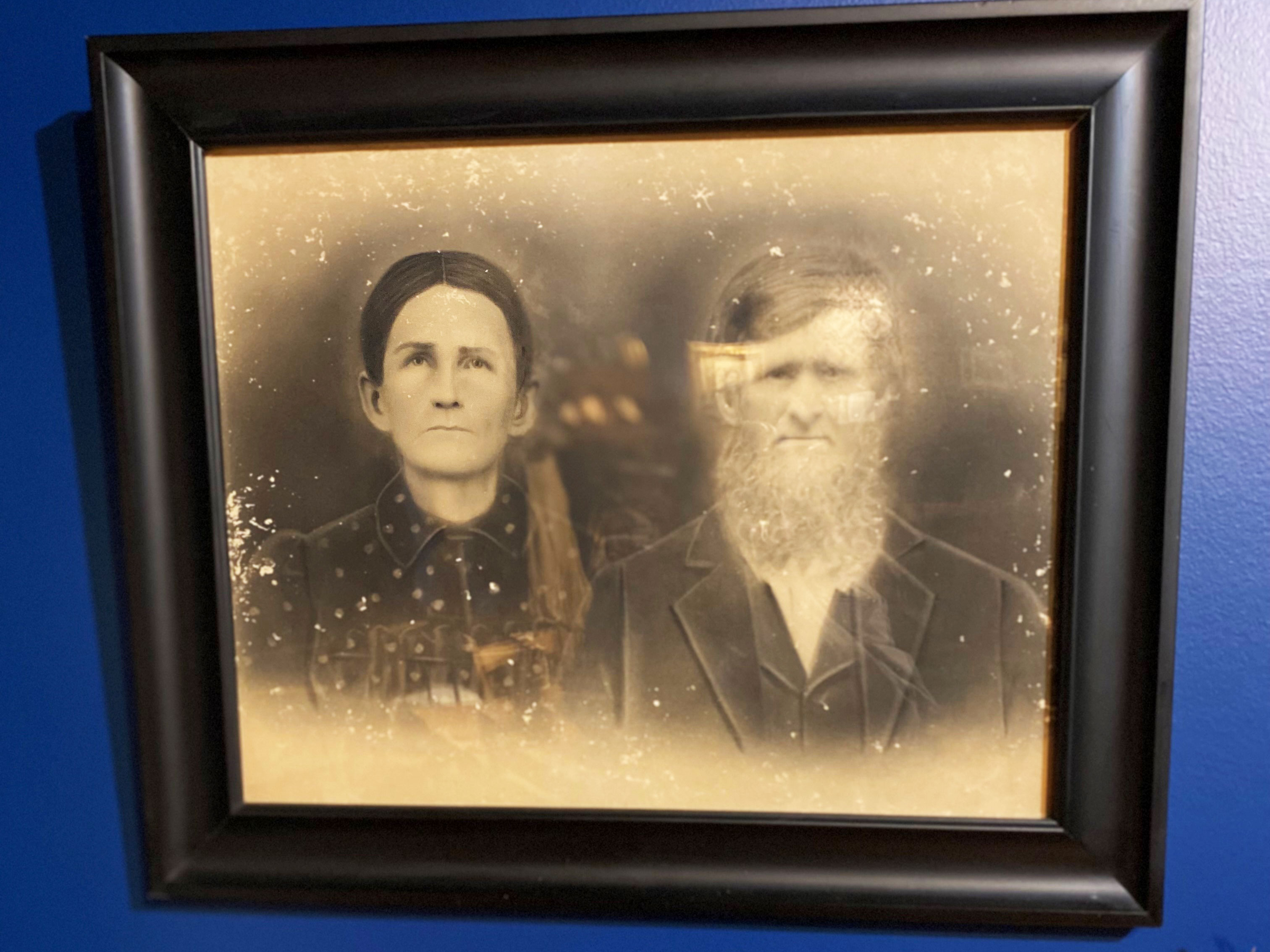 A charcoal portrait of the Brown's is now on display at Stephens County History Museum. SUBMITTED/Stephens County Historical Society