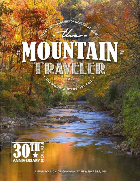 Shown is the 2021 fall Mountain Traveler cover, captured by photographer Melissa Elzey of Clayton. Elzey won $100 for her winning cover entry.