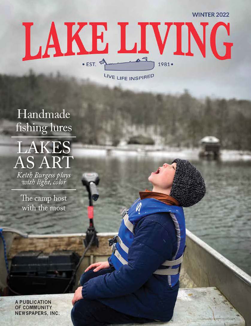 Last winter’s Lake Living cover was taken by Lake Burton homeowner Jonathon Barge and features his son, Jonathon Jr. enjoying a winter snow at the lake. The contest for the magazine’s 2023 spring edition is now underway. 