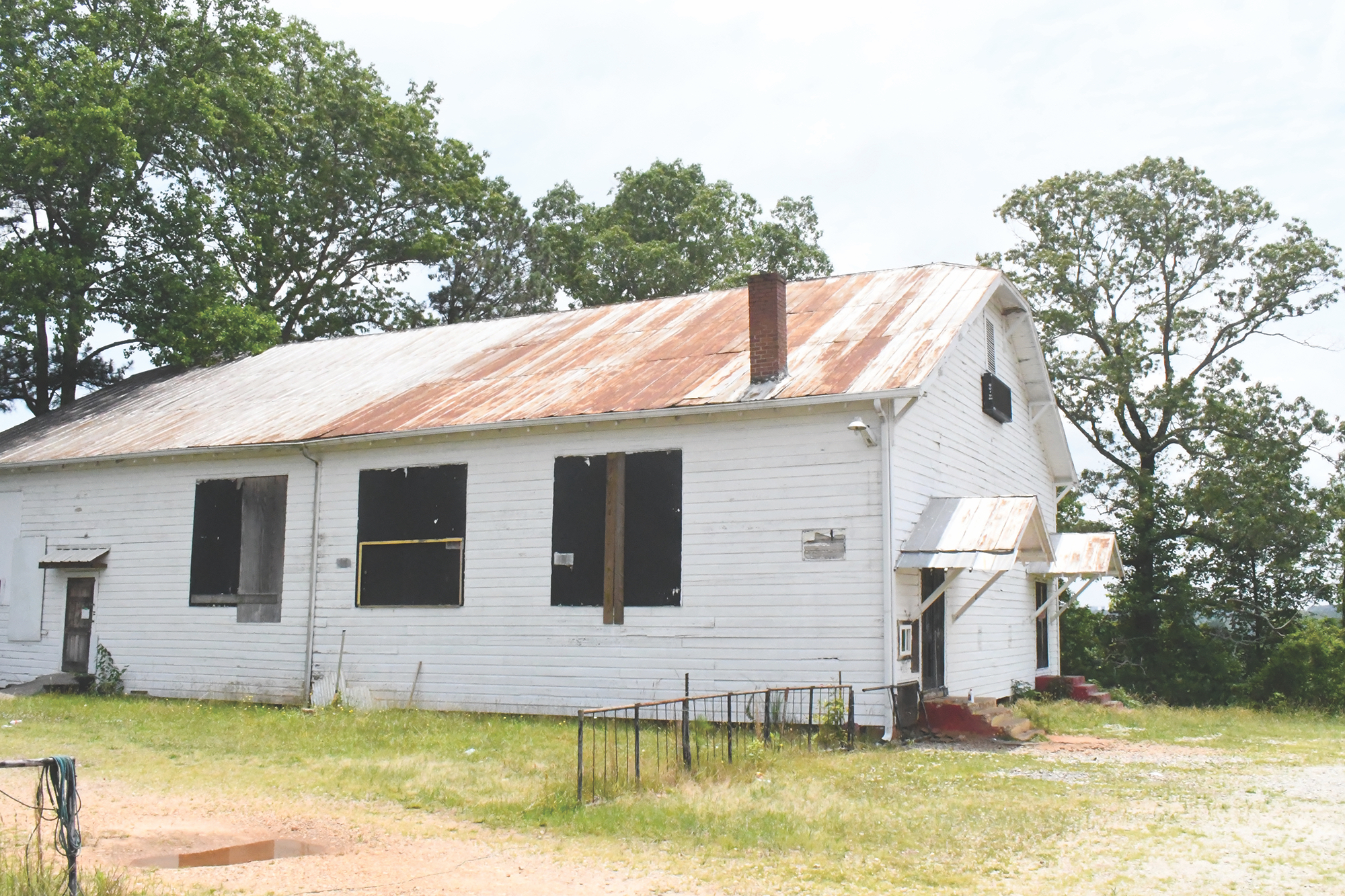 The gym at the old Mud Creek School was home to decades of pro wrestling that launched famous careers.