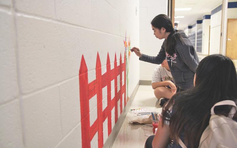 Hilliard A. Wilbanks Middle School in Demorest hosted a work day July 24 to increase leadership of the rising eighth-graders and some seventh-graders.