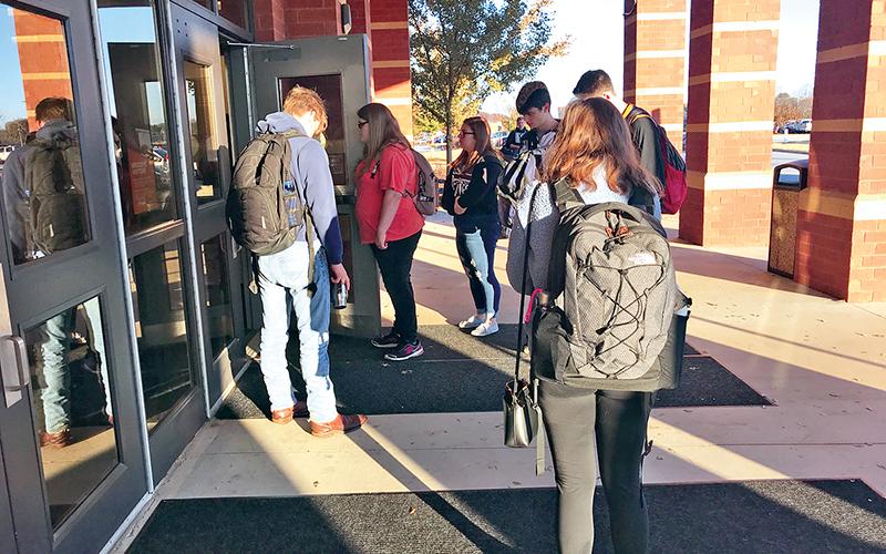 Habersham Central students paused for a moment of silence Thursday morning to remember Carlos Morales.