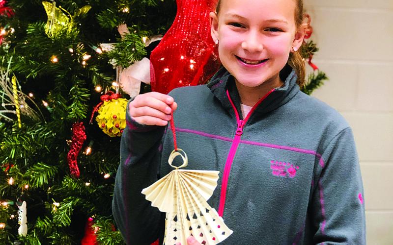 Olivia Terrell's angel ornament heads to state tree