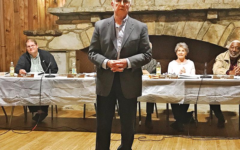 Cornelia Mayor J.C. Irby called it ‘a special privilege’ to work with the people of Cornelia on Tuesday night.