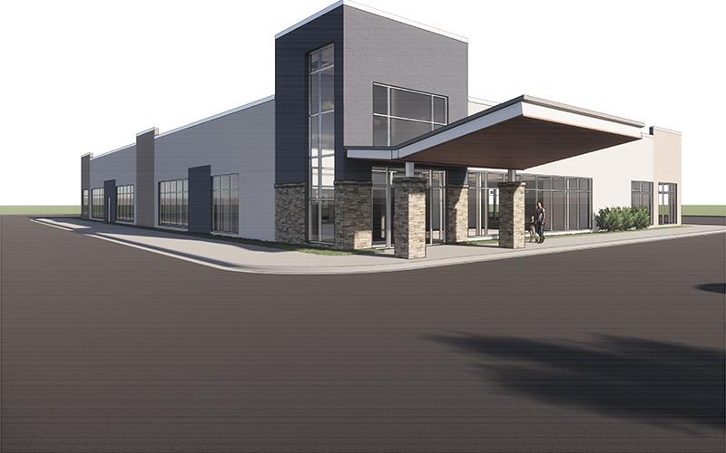 This 3D rendering shows what the future rehab center at Habersham Medical Center will look like around November of 2020.