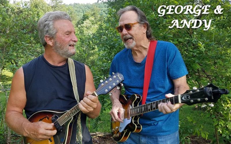 George and Andy on the guitars