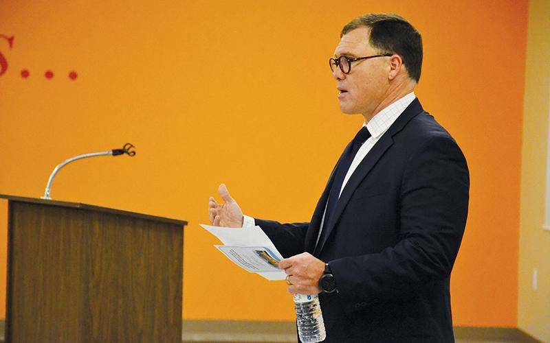County Chairman Stacy Hall is running for the Georgia Senate.