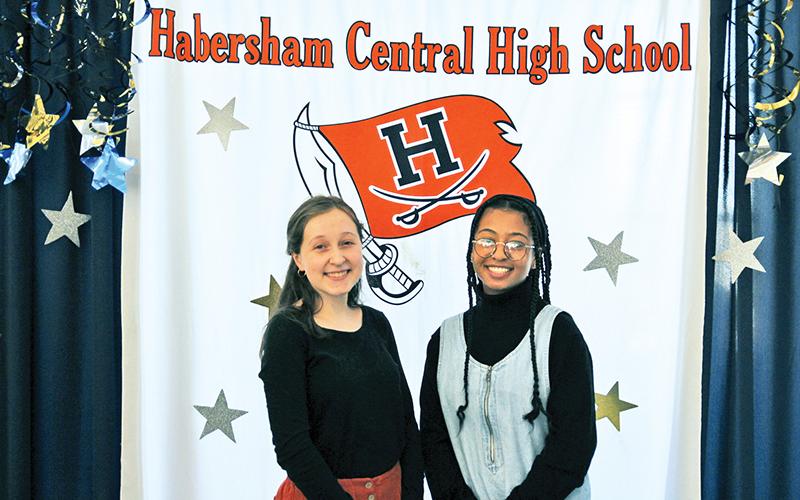 Grace Wills, left, was named the Habersham Central valedictorian and STAR student. Anea Harris was named the salutatorian.