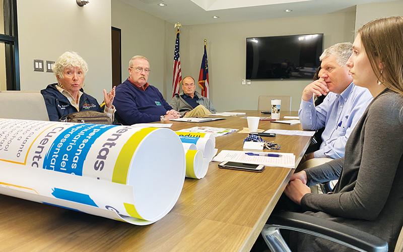 The Complete Count Census Committee meets at the Habersham County Administration building in Clarkesville.