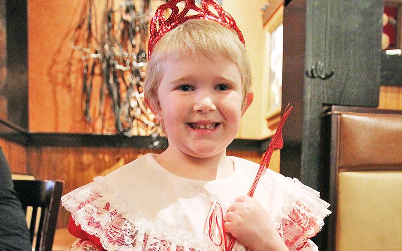 Lily Sheets, 4, is ready for her closeup.