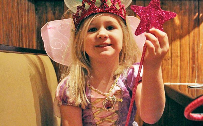 Reagan Patrick, 4, of Demorest enjoyed the magical event.