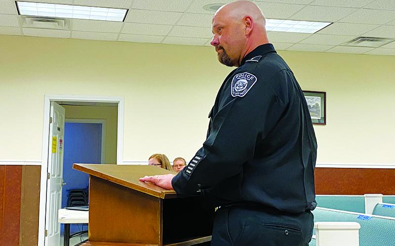 Police Chief Charles Webb announced his last day with the department as May 1 during the Monday City Council meeting.