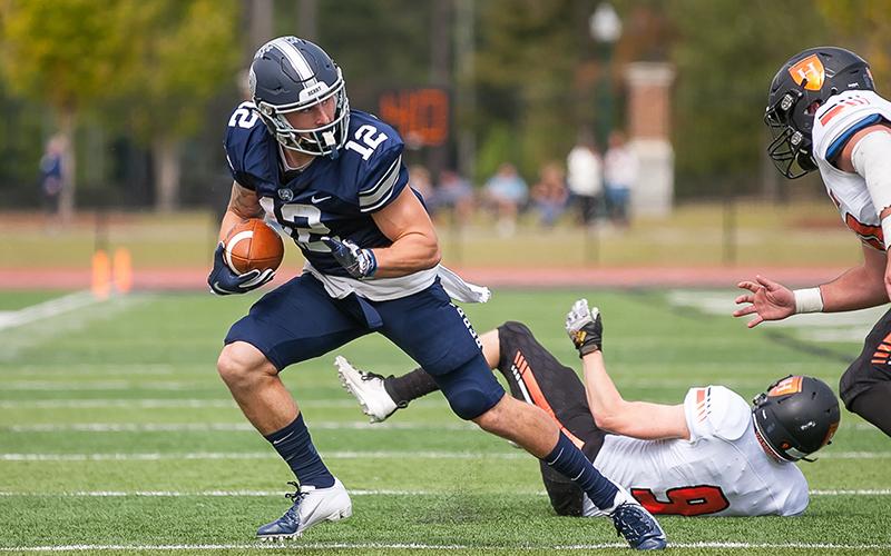 Berry College’s Mason Kinsey, a Habersham Central High School graduate, will get a shot to chase his NFL dream with the Tennessee Titans when sports resume. Photo by Steven Eckhoff/Submitted