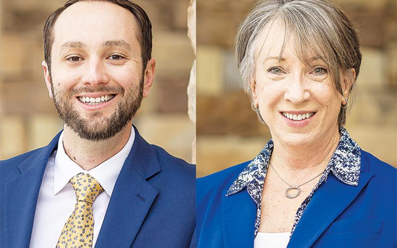 Tyler Williams (left) will take over for current Habersham Medical Center CEO Lynn Boggs on July 6.