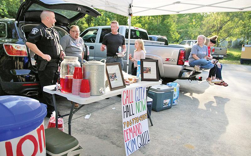Demorest residents brought out all the fixings including Chick-Fil-A sandwiches to Tuesday's City Council meeting