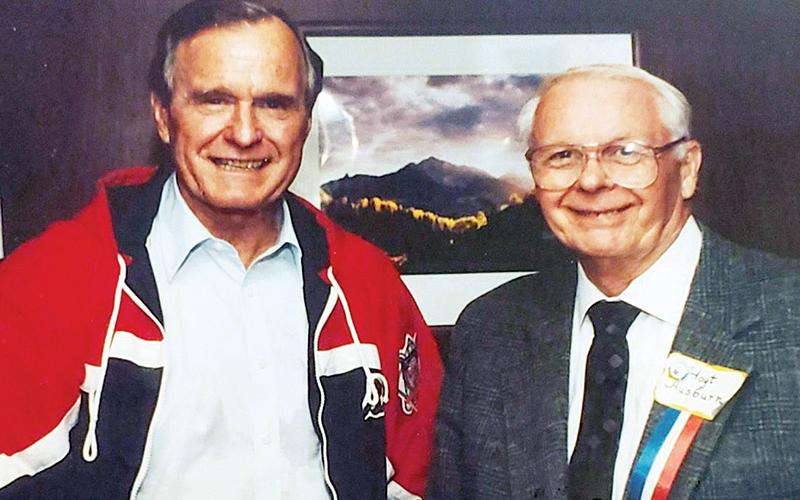 Hoyt Ausburn, former chairman of the Habersham County Republican Party, passed away Sunday. In 1992, he helped bring President George H.W. Bush to Cornelia.