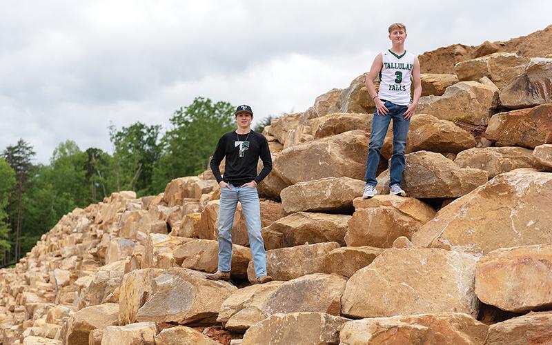 Tallulah Falls student athletes Cainan Yaskiewicz (left) and Kale Corbett have been fighting the same battle against cancer.