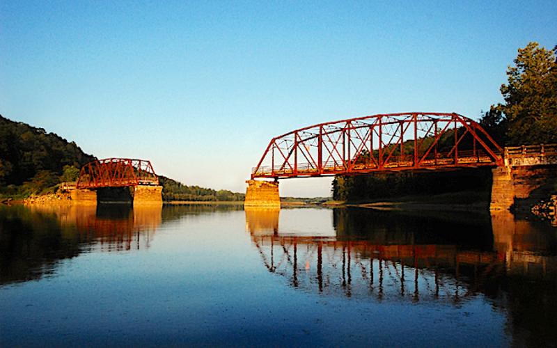 Photo courtesy of Angie Ramage / This photograph by Angie Ramage of Toccoa captures the subtle shades of color created on Broken Bridges by the late evening sun.