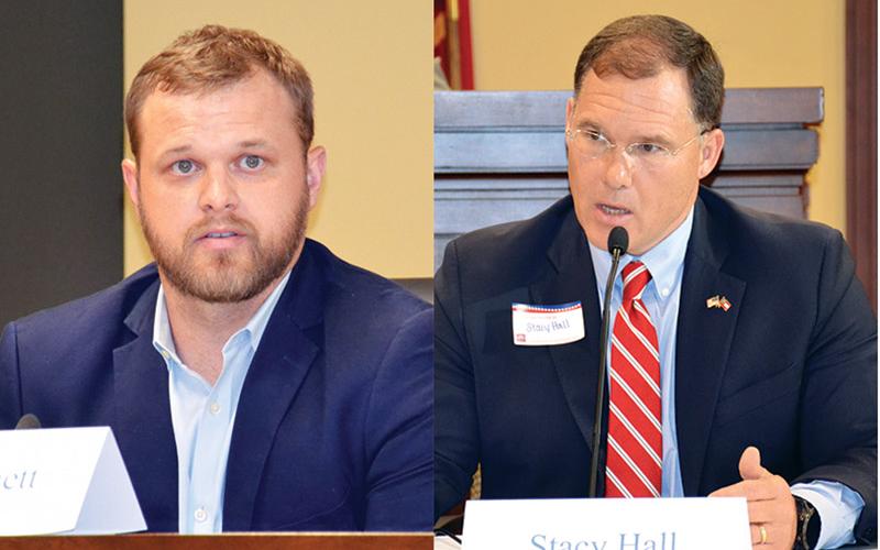 Habersham County residents Bo Hatchett (left) and Stacy Hall will battle for the Republican nomination in Georgia Senate District 50.