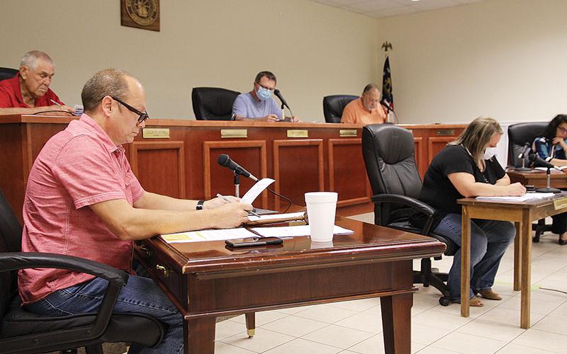 Baldwin City Council met Monday without City Administrator Jerry Neace, who is reportedly on his way out of occupying that position. Photo by ERIC PEREIRA