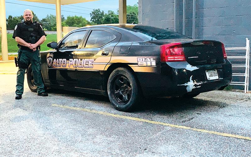 Alto Police Cpl. Mike Tanksley has remarkably struck by lightning three times in the line of duty, twice while driving.