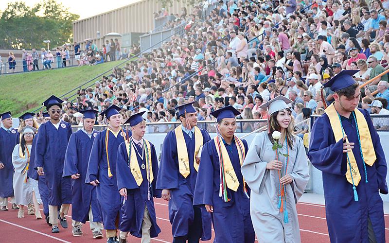 Graduations at Habersham Central High School traditionally have a packed house, but the crowd will be limited to four tickets per graduate this year and will be socially distanced.
