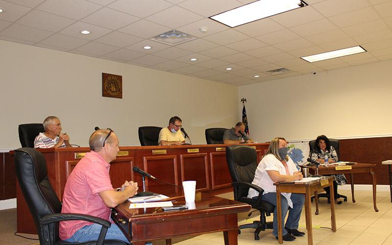 Baldwin's City Council listens as Councilman Jeff Parrish explains that the city entered into a separation agreement with former City Administrator Jerry Neace “for the convenience of the council.”