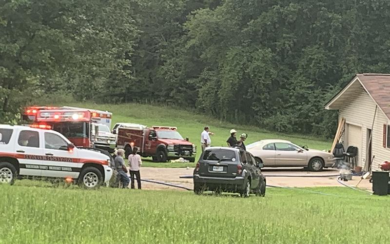 Habersham County first responders got to the scene of a fire at Alec Mountain Road on Thursday afternoon.