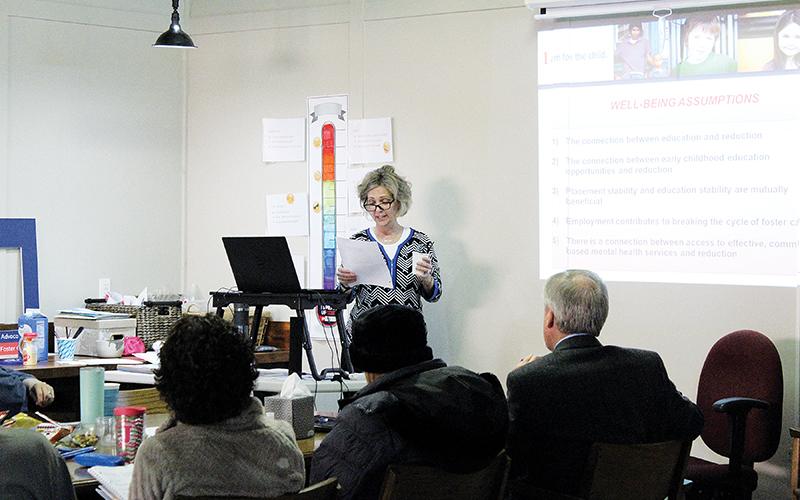 Advocacy coordinator Ann Sharp facilitates CASA training which prepares volunteers to advocate for children in court.