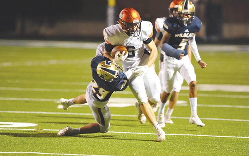 Azzi Cervantes broke this tackle and took off for a second-half touchdown.