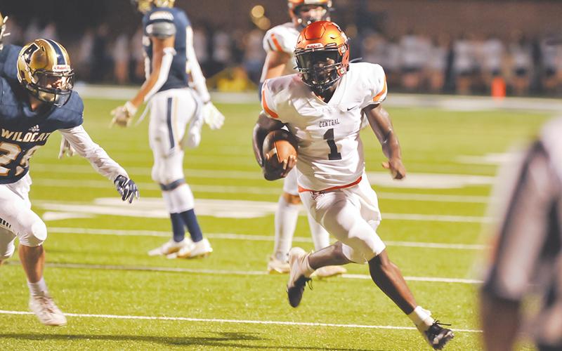 Habersham Central has seen success on fourth down this season so far, thanks to big plays from Josh Pickett (1) among others. TOM ASKEW/Special