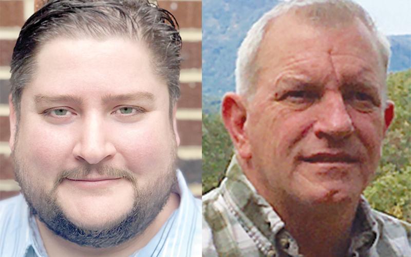 Democrat Mike Adams (left) is challenging Republican incumbent Tim Stamey in the Nov. 3 election.