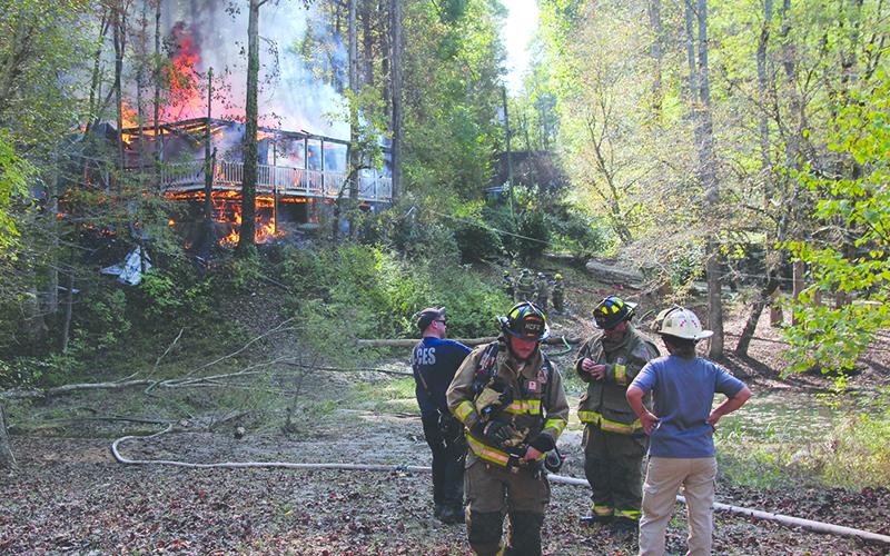 Several fire units were called to contain a house fire that lead to one death and a total loss of the home.
