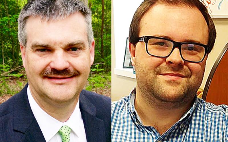 Victor Anderson (left) and Nick Mitchell are running for Georgia House District 10 on Nov. 3.