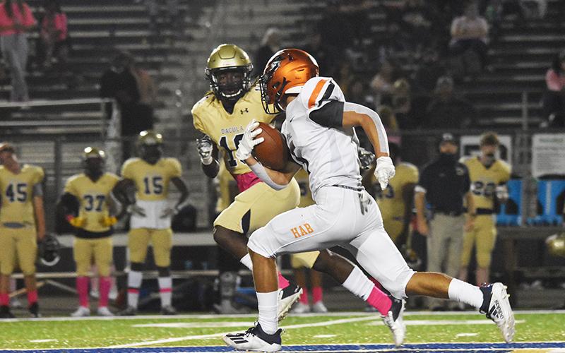 Habersham Central's Jackson Clouatre gets loose against Dacula last week. LILLIAN VANTASSEL/Special