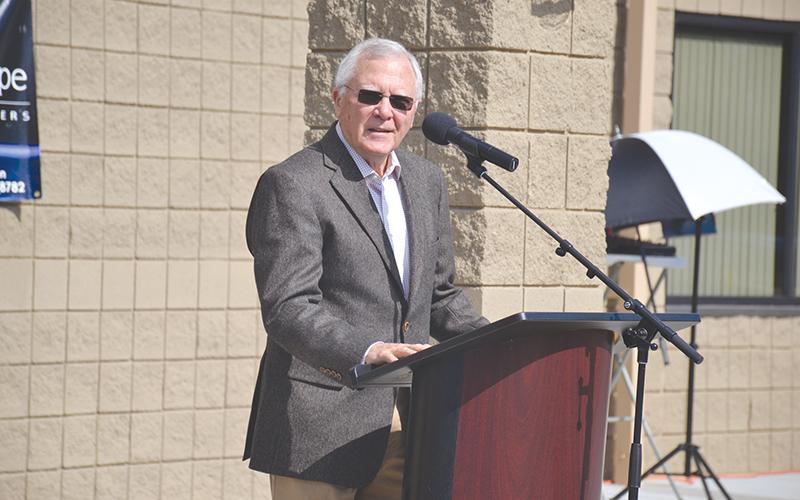 Former Gov. Nathan Deal speaks at Monday's dedication ceremony.
