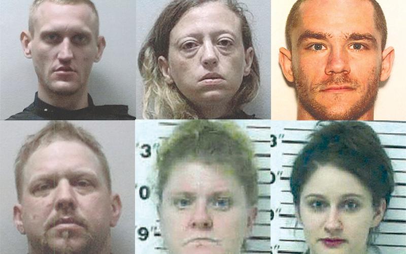 Clockwise from top left: Jason Nicholas Pressley, Greta L. Shackelford, Paul D. Gross, Megahn Wright, Lois Elizabeth Sorrow and Michael J. Gloss.