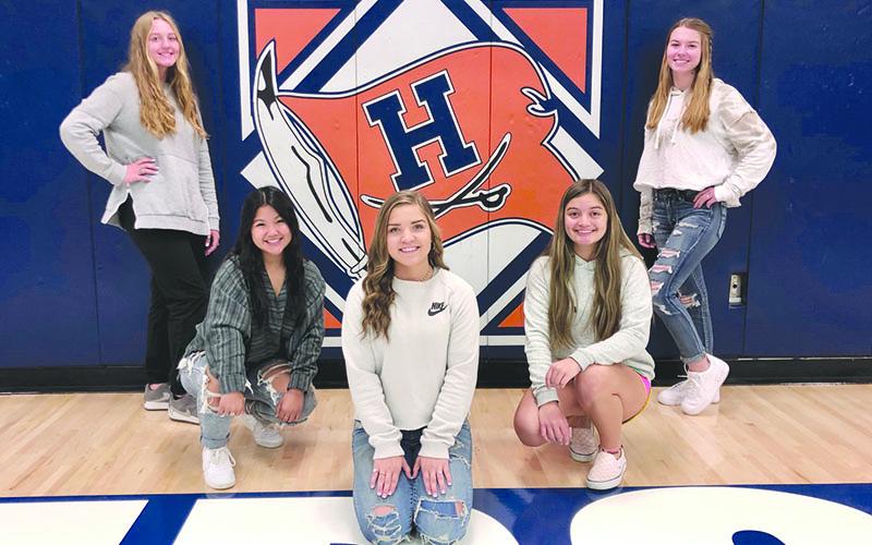 Habersham Central’s senior girls on this year’s homecoming court are (from left) Preslee Hix, Maddy Alexander, Caroline Way, Shyann Sosebee and Autumn Gattis. The queen will be announced at the rescheduled homecoming game, set for Tuesday, Nov. 17.
