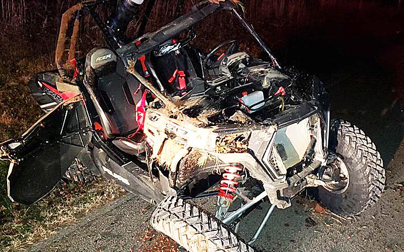 A nasty ATV wreck left two men injured. CHAD BLACK/SUBMITTED
