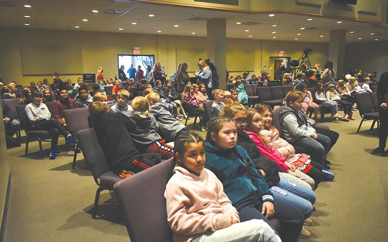 Fairview Elementary students gathered at The Torch on Thursday morning as school and fire officials determined the cause of smoke coming from a campus building.