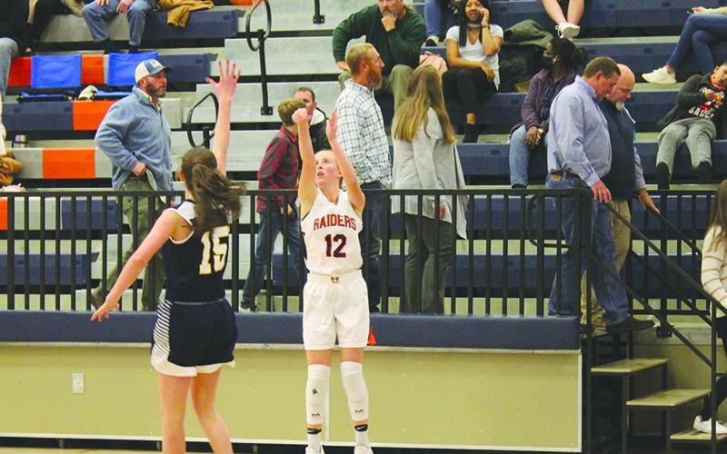Habersham Central’s Kelsey Banks launches a shot against Prince Avenue Christian before the Christmas break.